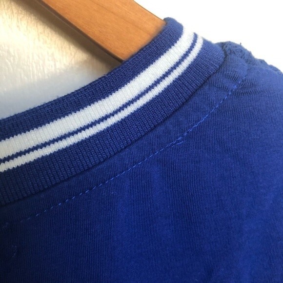 89th & Madison Nordstrom Blue Crochet Blouse Size Medium - Picture 4 of 8